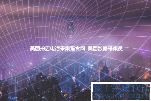 美团拍店电话采集猎食网_美团数据采集员 第1张