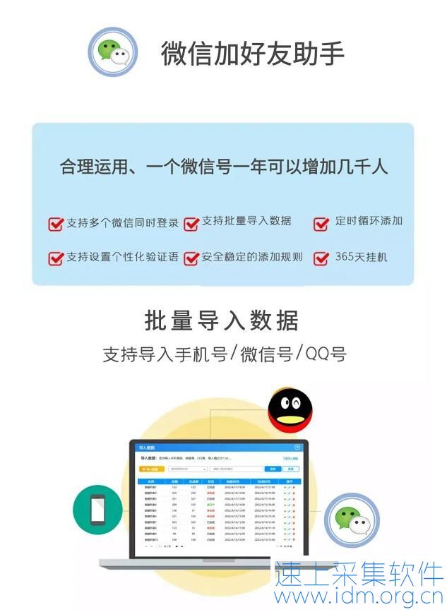 微信加好友综合营销电脑版-间隔策略，权重匹配，365天自动加好友 微信加好友 机器人 第3张