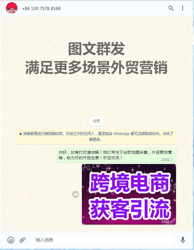 WhatsAPP批量自动群发外贸营销助手（电脑版） whatsapp群发 whatsapp加好友 第2张