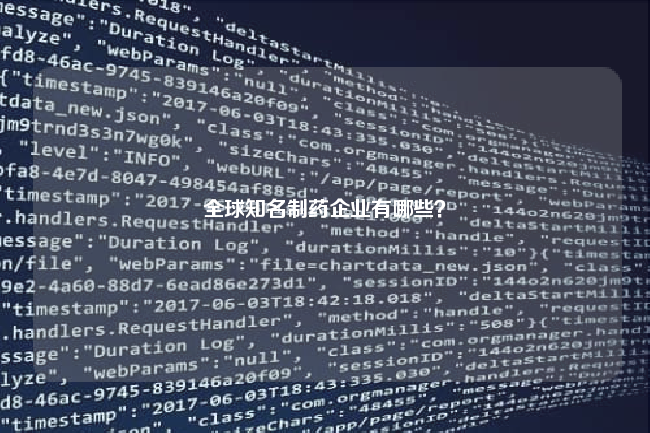 全球知名制药企业有哪些?