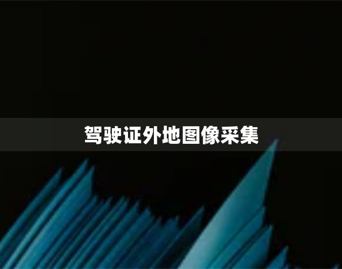 驾驶证外地图像采集 第1张